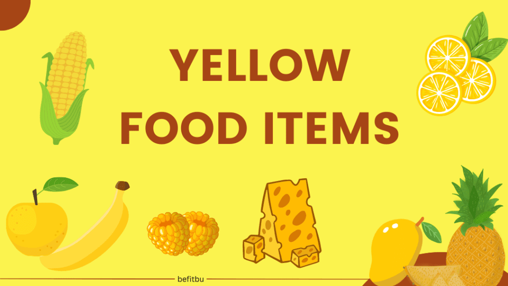 Yellow food items